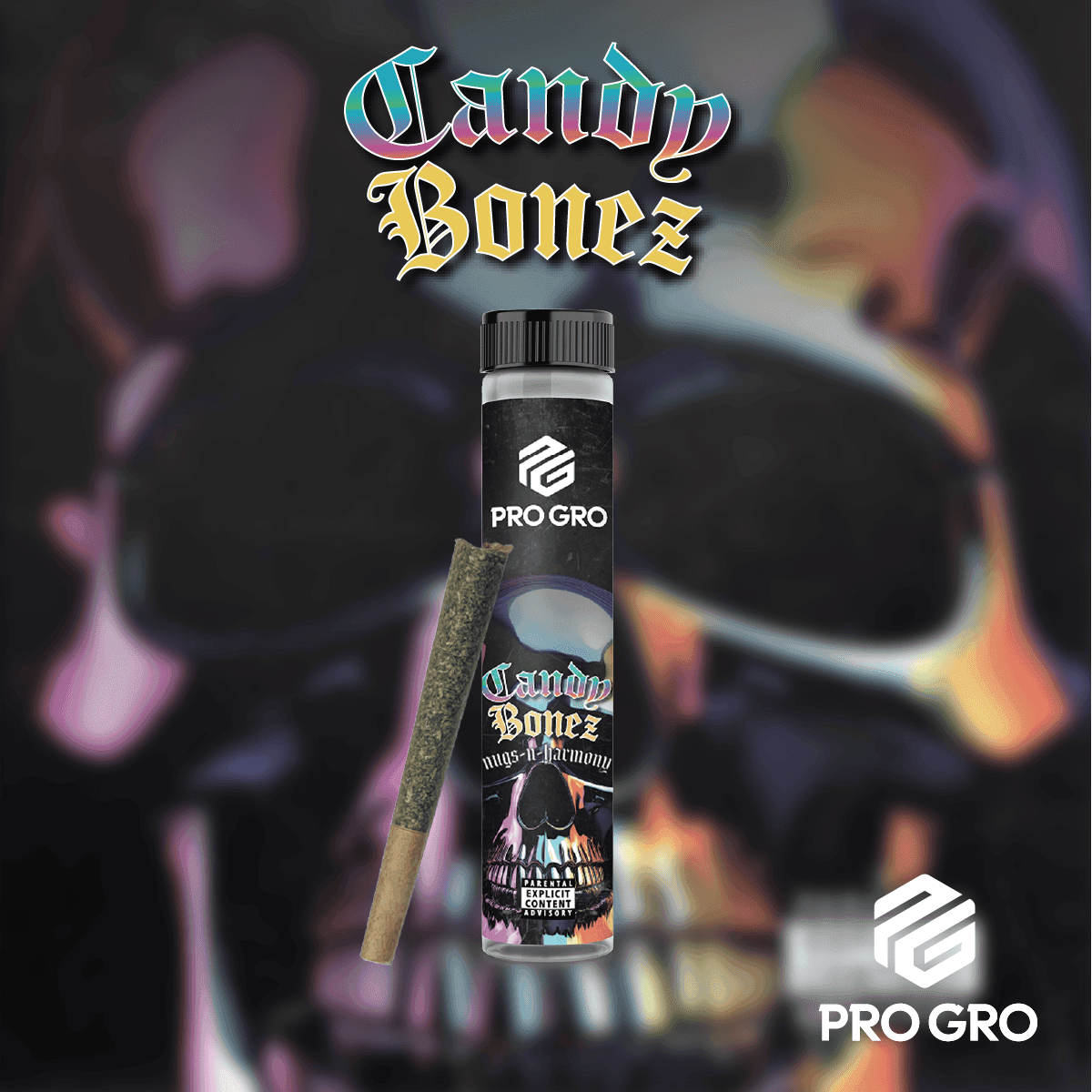 PRO GRO | CANDY BONEZ | HYBRID | PRE-ROLL | 1G | REC - View 2