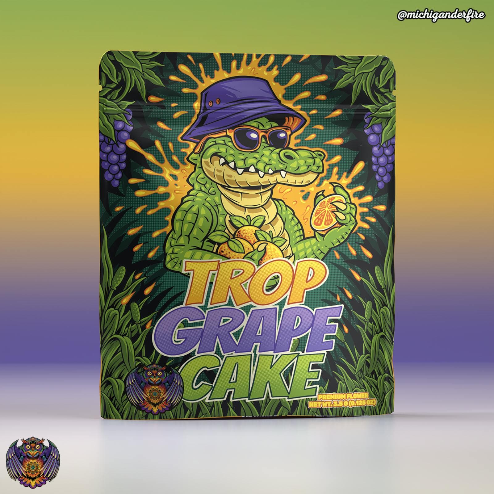 TROP GRAPE CAKE PRE-PACKAGED 1/8