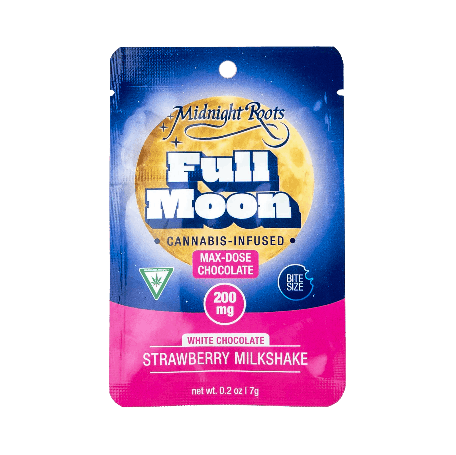 MIDNIGHT ROOTS | FULL MOON | STRAWBERRY MILKSHAKE | CHOCOLATE COIN | 200MG - View 1