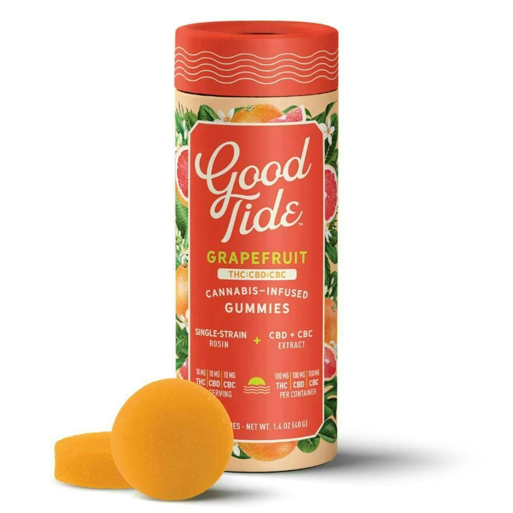 GOOD TIDE | GRAPEFRUIT | HASH ROSIN GUMMIES | 200MG - View 1