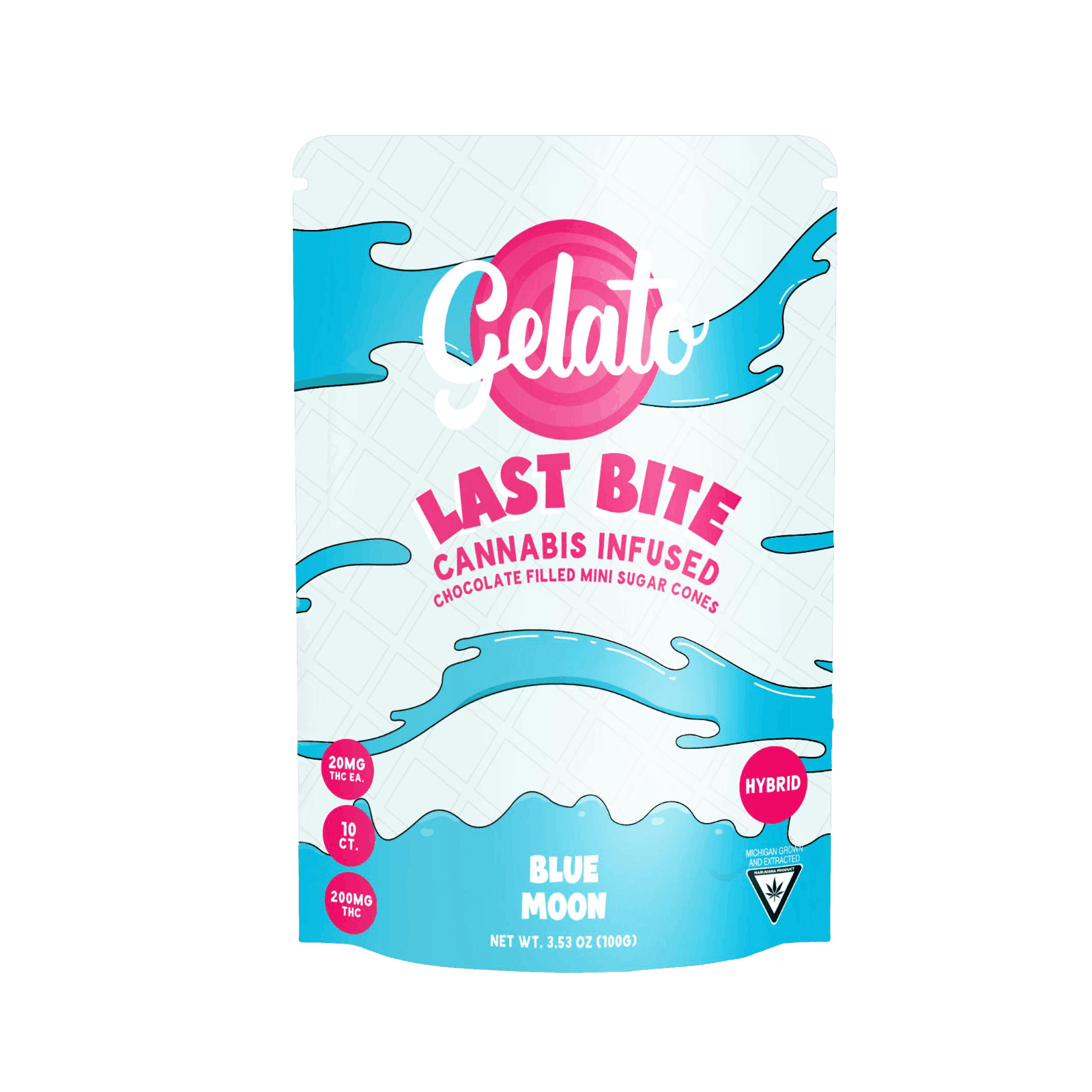 GELATO | BLUE MOON | CHOCOLATE CONES | HYBRID | 200MG | REC - View 2