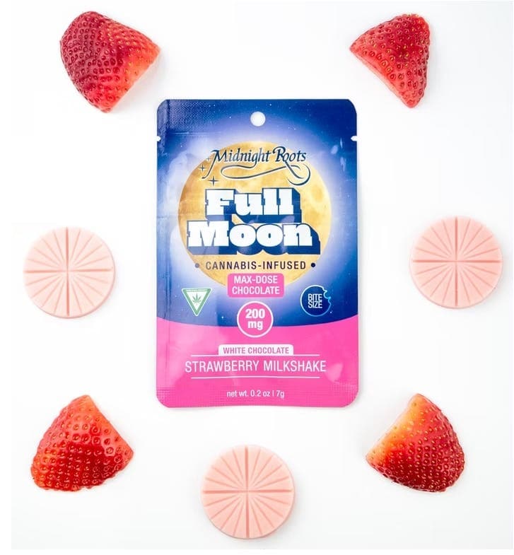 MIDNIGHT ROOTS | FULL MOON | STRAWBERRY MILKSHAKE | CHOCOLATE COIN | 200MG - View 2