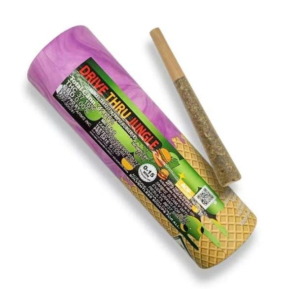ICE KREAM HASH CO. | DRIVE THUR JUNGLE | HYBRID | INFUSED PRE-ROLL | 1G | REC - View 1