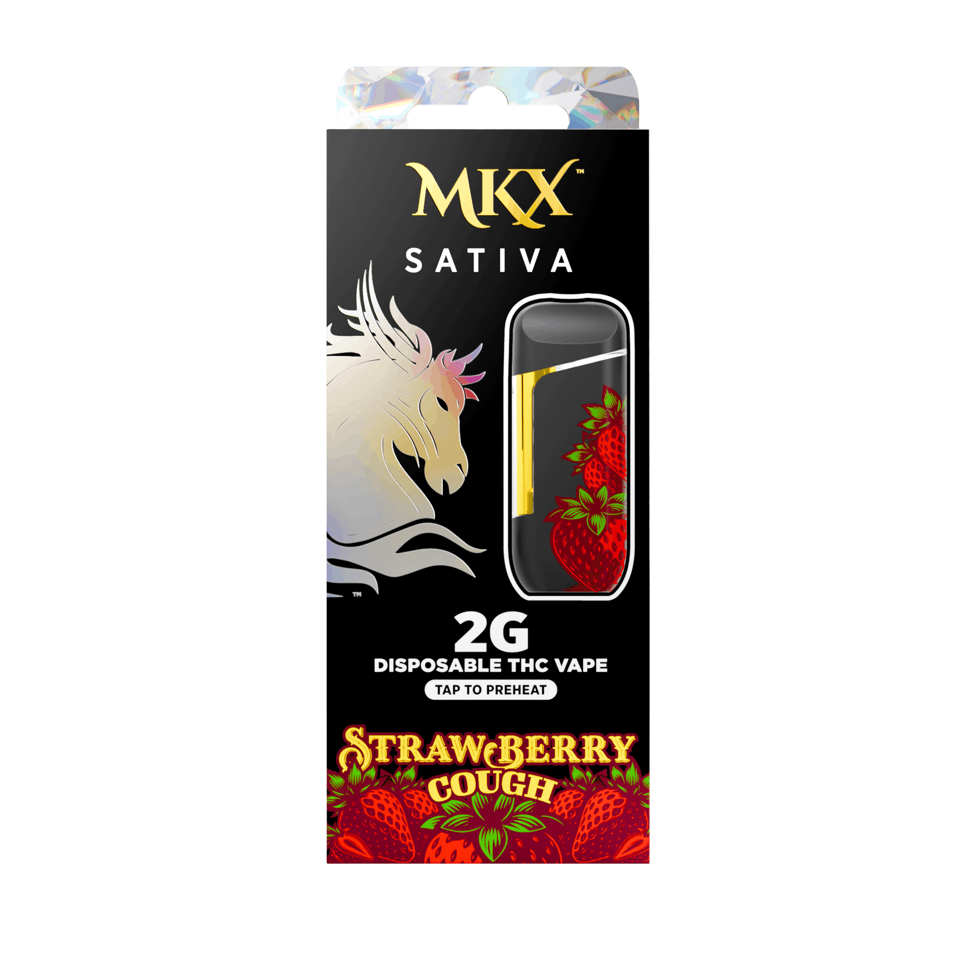 MKX | STRAWBERRY COUGH | SATIVA | DISPOSABLE VAPE | 2G - View 1