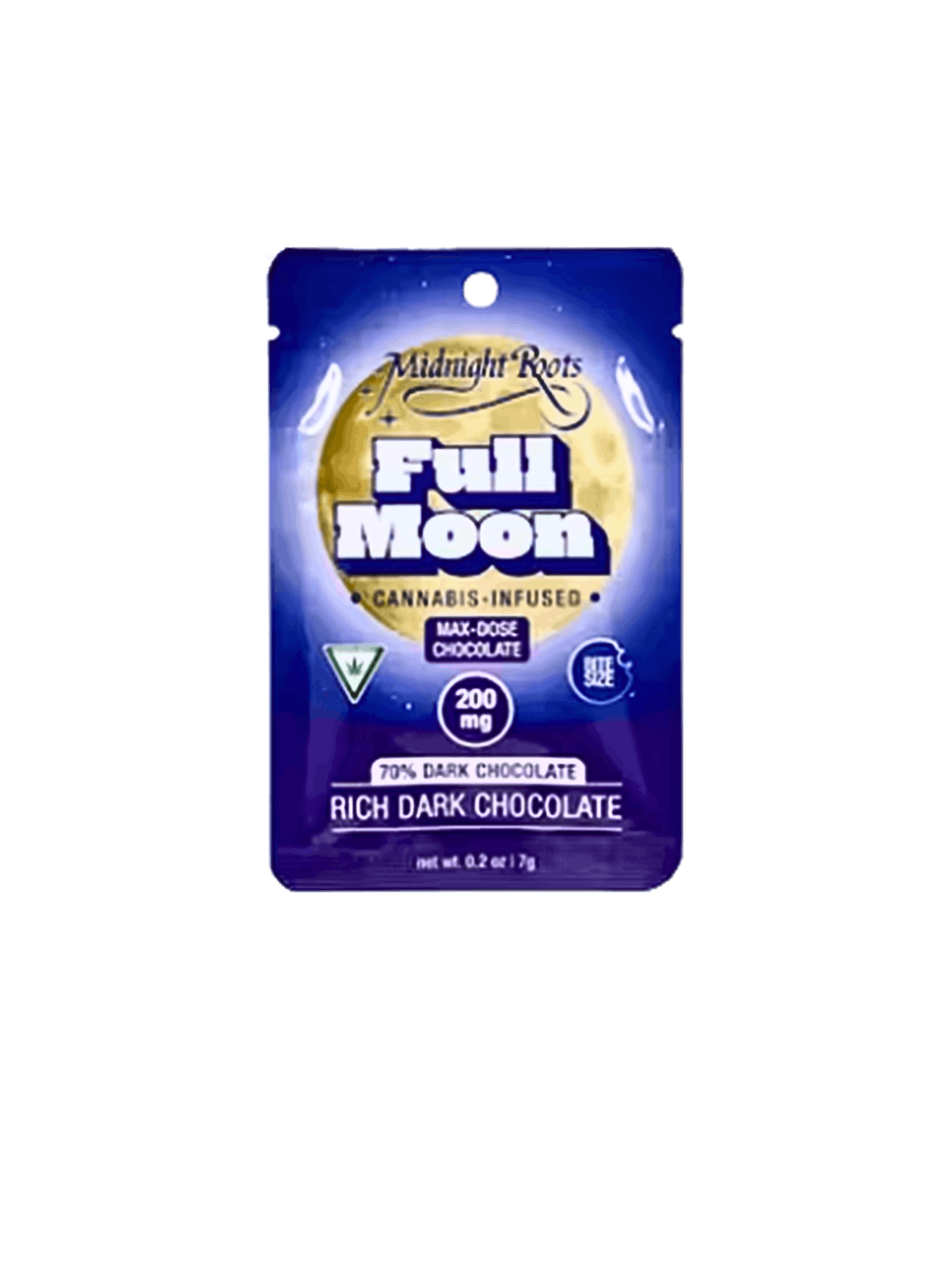 MIDNIGHT ROOTS | FULL MOON | DARK CHOCOLATE | CHOCOLATE COIN 200MG - View 1