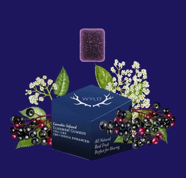 WYLD | ELDERBERRY | INDICA | THC : CBN | 100MG THC : 50MG CBN - View 2