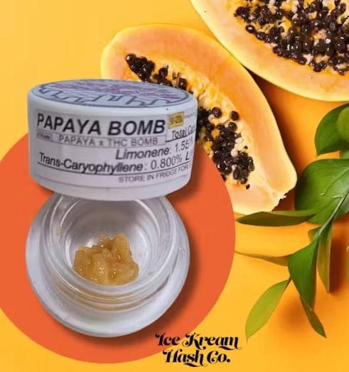 ICE KREAM HASH CO. | PAPAYA BOMB | HYBRID | LIVE ROSIN | 1G | REC - View 1