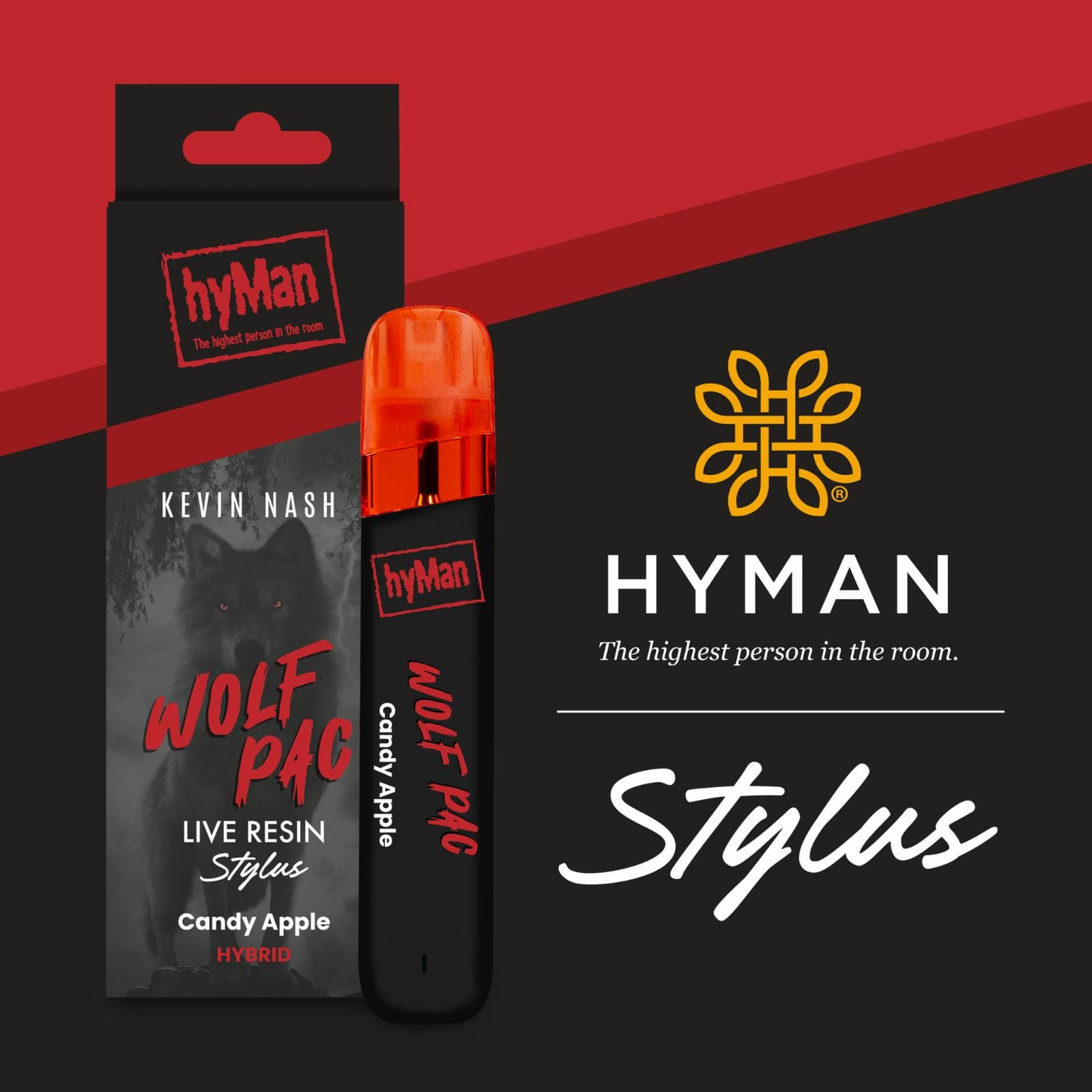 HYMAN | WOLF PAC | HYBRID | DISPOSABLE VAPE | 1G | REC - View 1