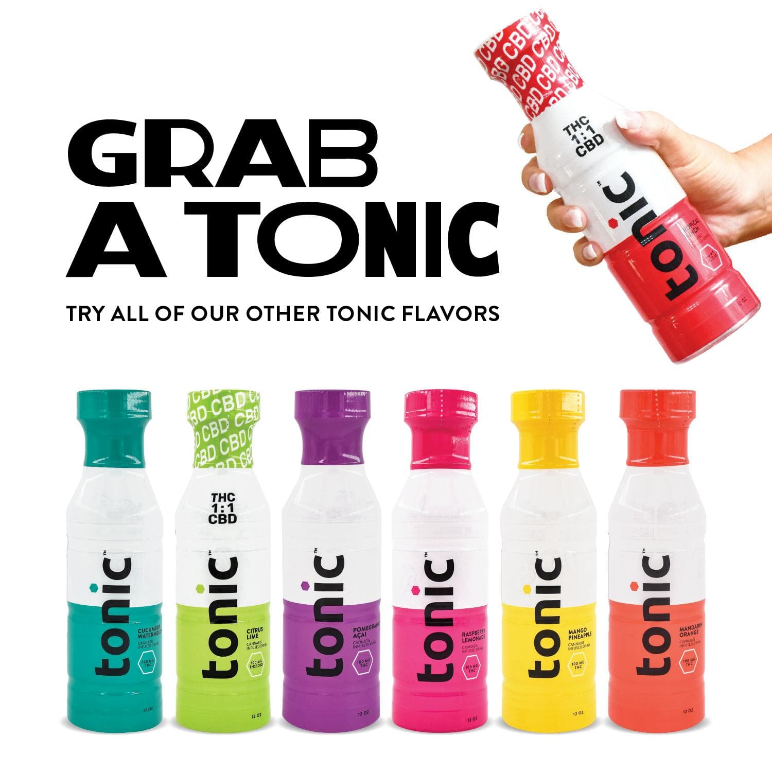 TONIC | POMEGRANTE ACAI | BEVERAGE | 100MG | REC - View 3