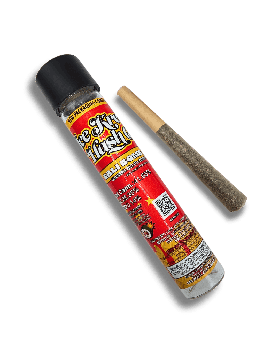 ICE KREAM HASH CO. | CALI BOMB POP | HYBRID | INFUSED PRE-ROLL | 1G | REC - View 2