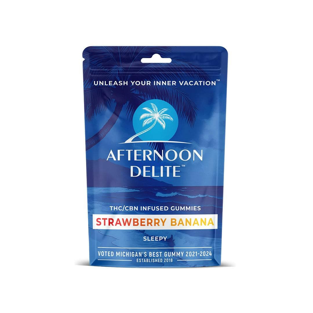 AFTERNOON DELITE | STRAWBERRY BANANA 2:1 SLEEP GUMMIES (2PK) |  GUMMIES | 200MG | REC