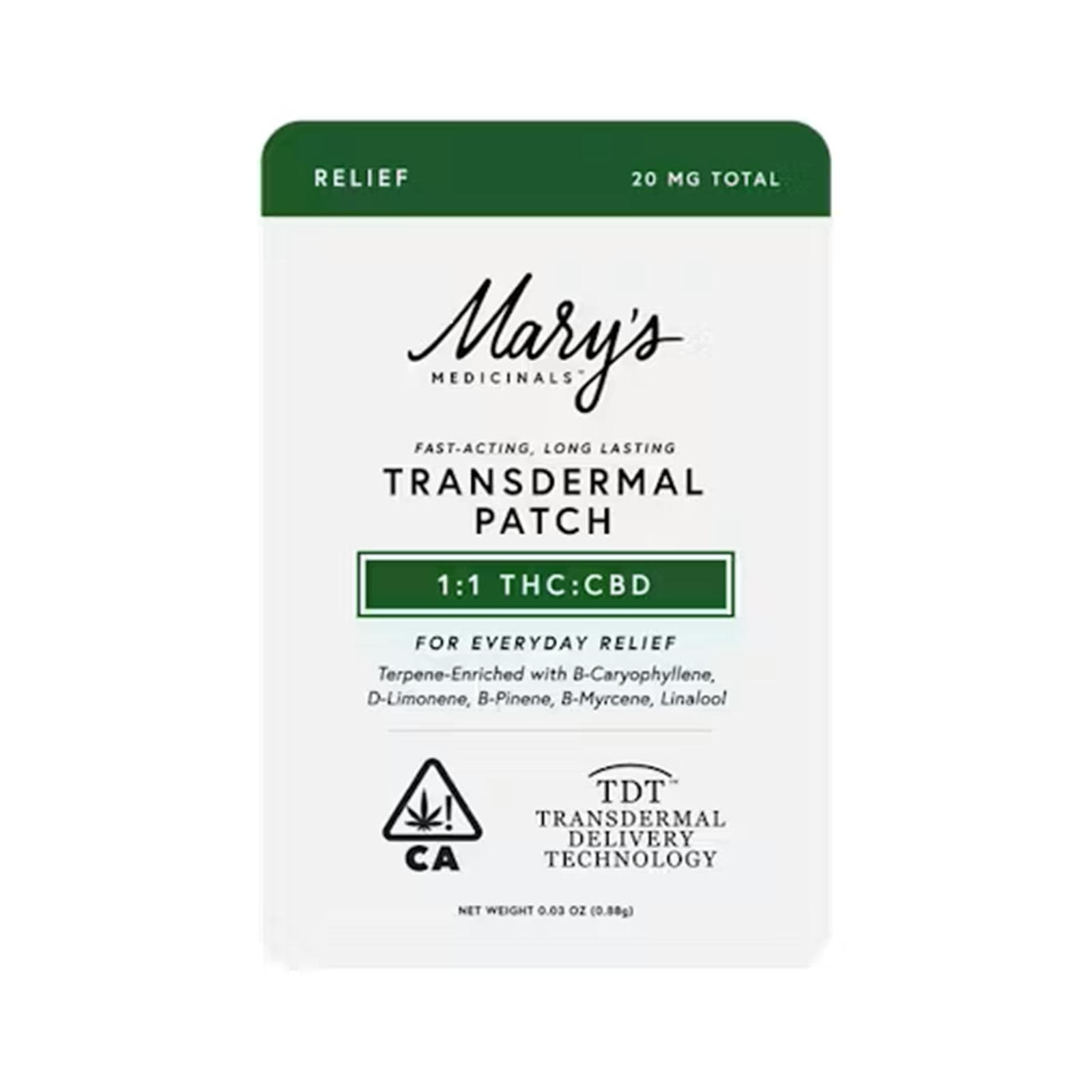 Transdermal 1:1 Patch 20MG