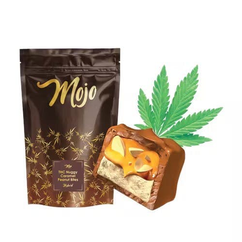 MOJO CHOCOLATES | NUGGY CARAMEL PEANUT BITES | HYBRID | 200mg - View 2
