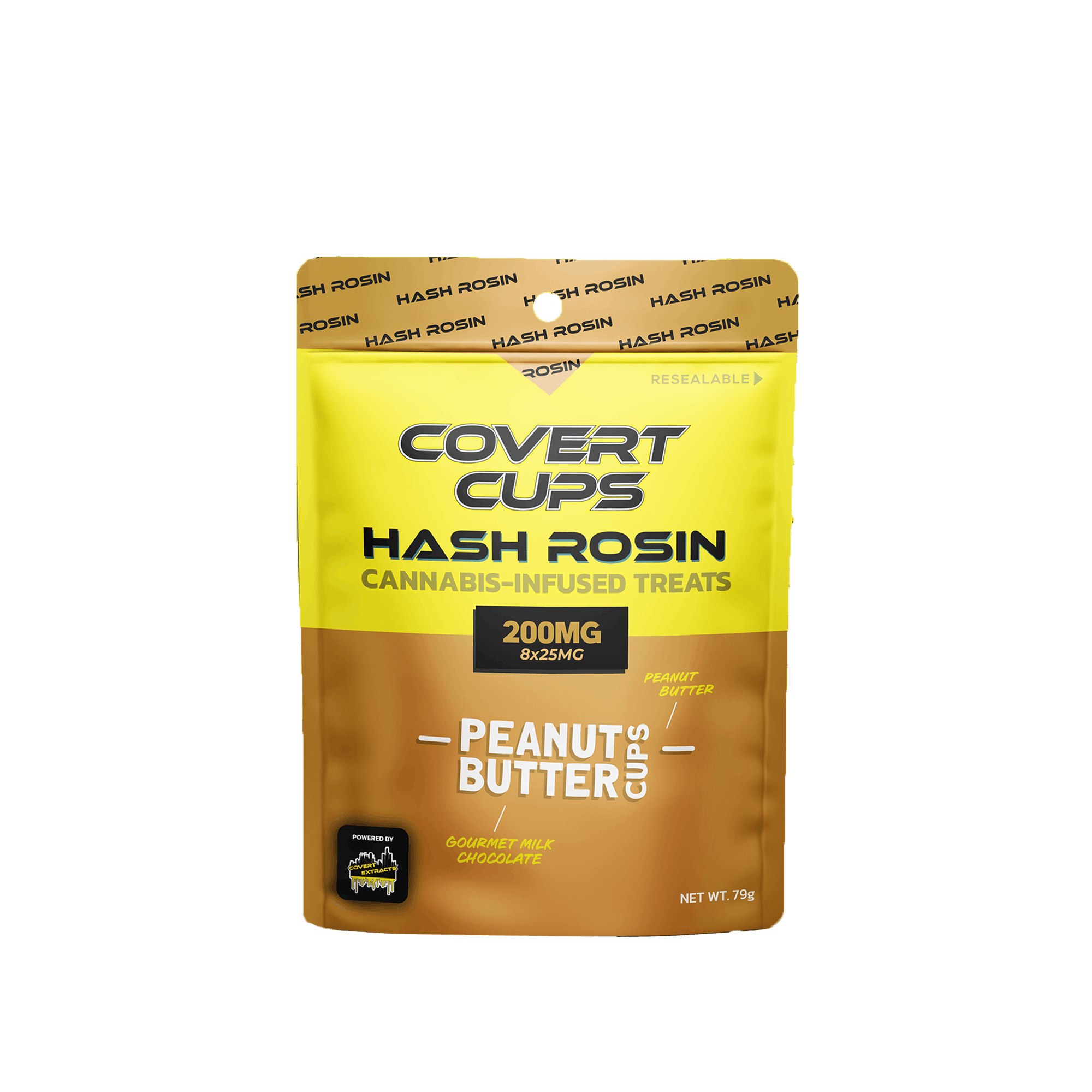 COVERT CUPS | PEANUT BUTTER | HYBRID | HASH ROSIN EDIBLES | 200MG | REC - View 1