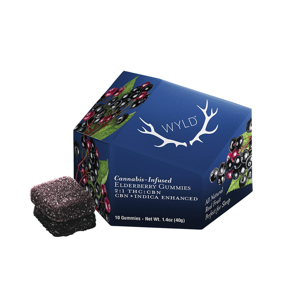 WYLD | ELDERBERRY | INDICA | THC : CBN | 100MG THC : 50MG CBN - View 3