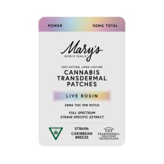 Live Rosin Transdermal Patch 25MG x 2
