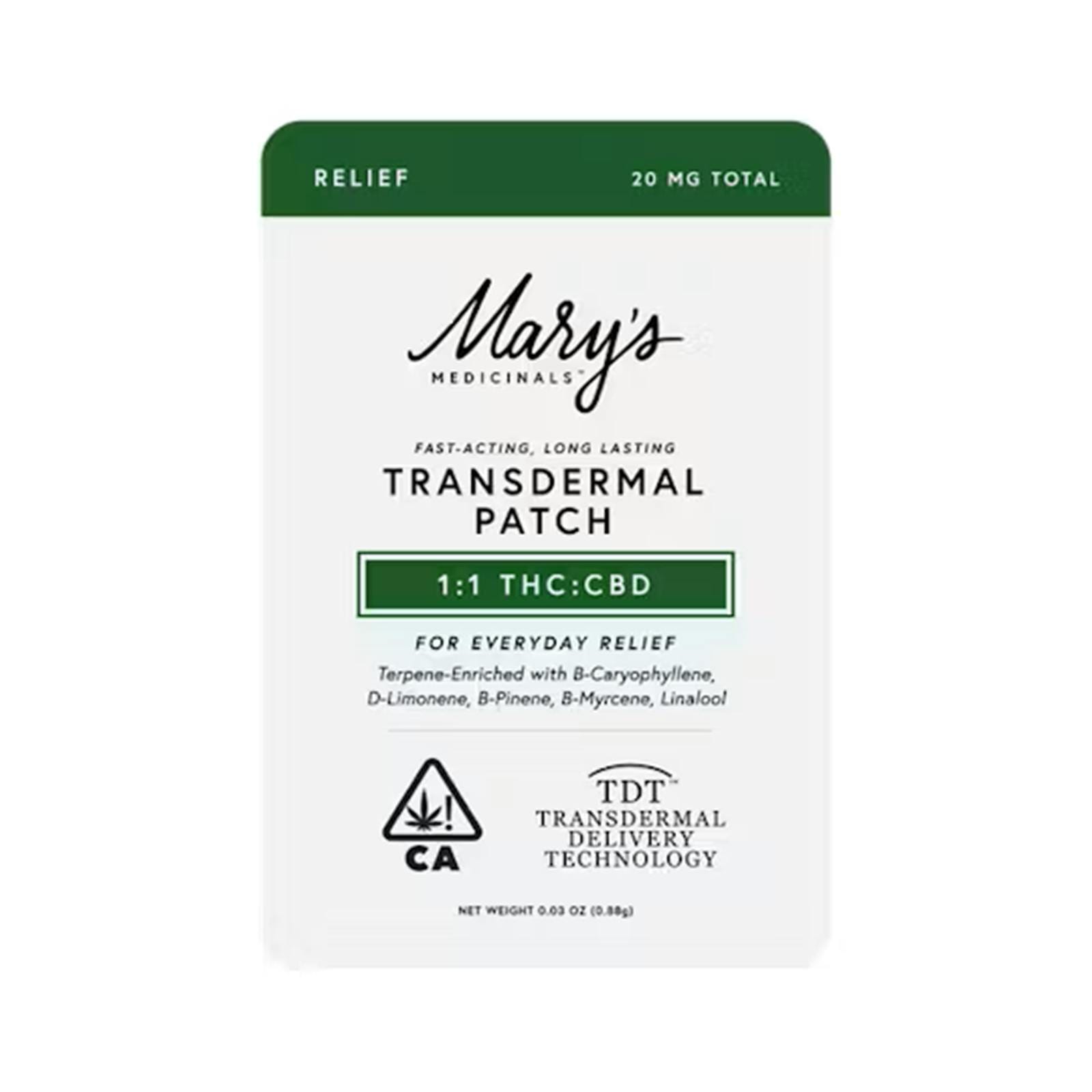 Transdermal 1:1 Patch 20MG