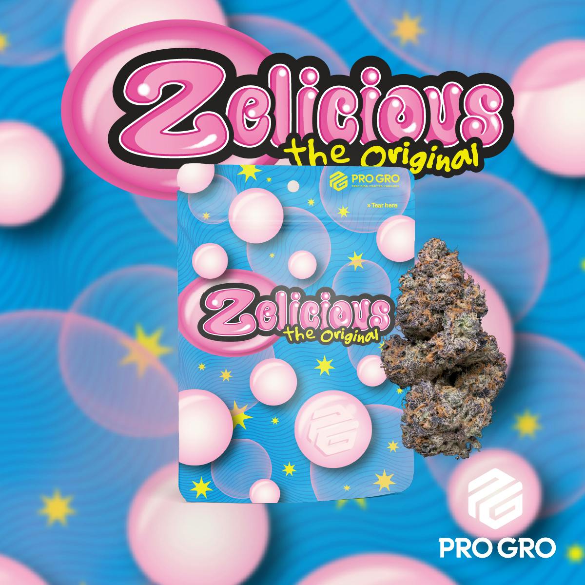 PRO GRO | ZELICIOUS | SATIVA | PRE-PACKAGED 8TH | 3.5G | REC - Main view