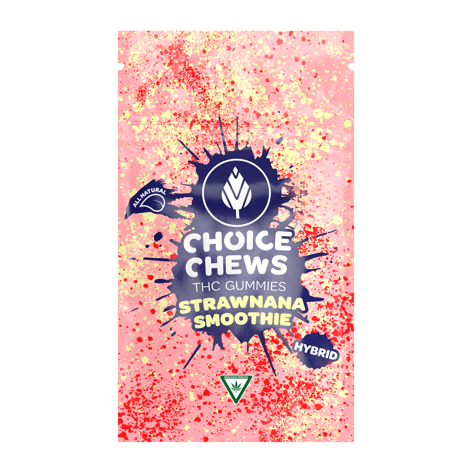 CHOICE | STRAWNANA SMOOTHIE | HYBRID | GUMMIES | 100MG | REC - Main view