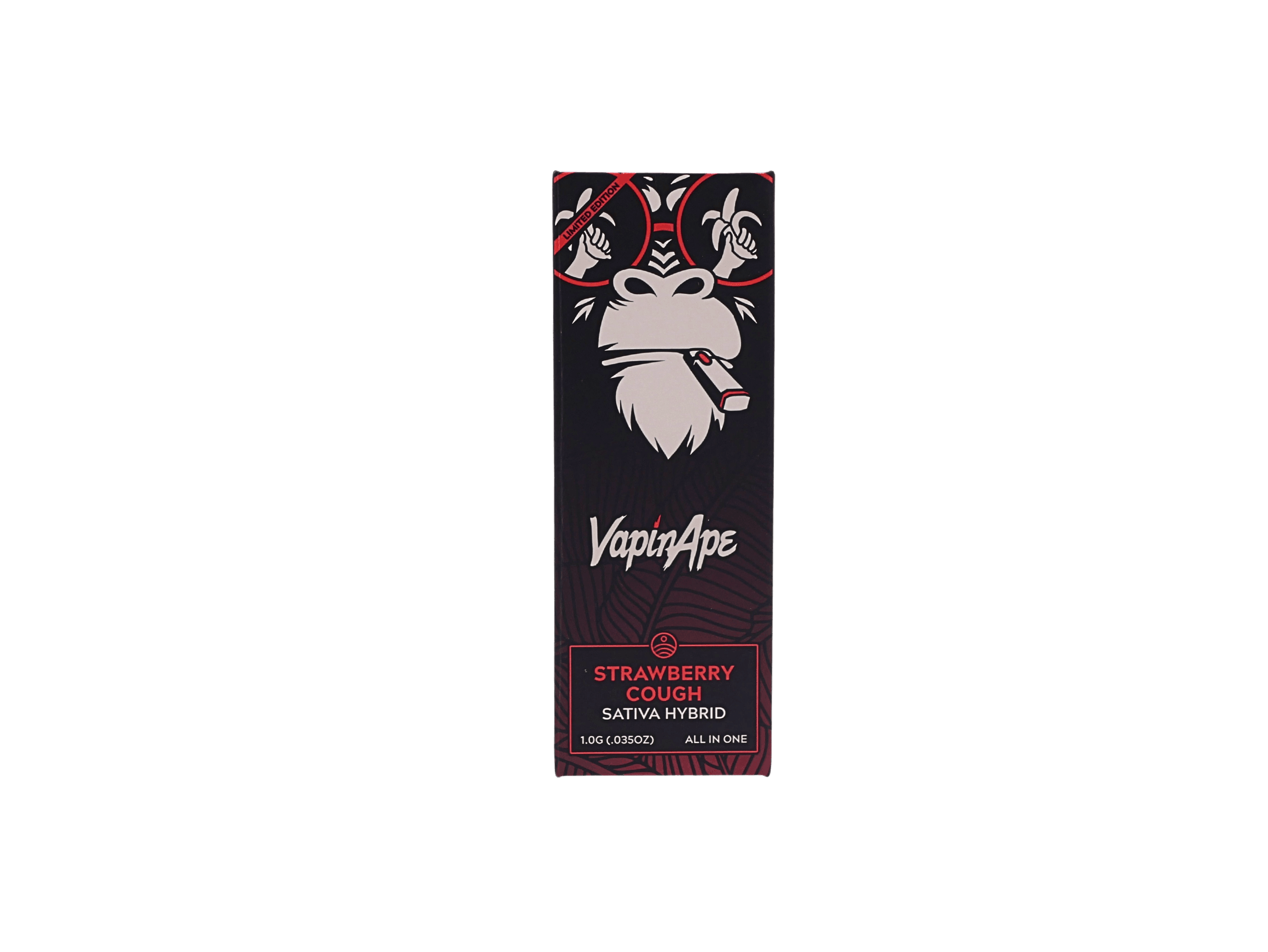 VAPIN APE | STRAWBERRY COUGH  | SATIVA | DISPOSABLE VAPE | 1G | REC - Main view