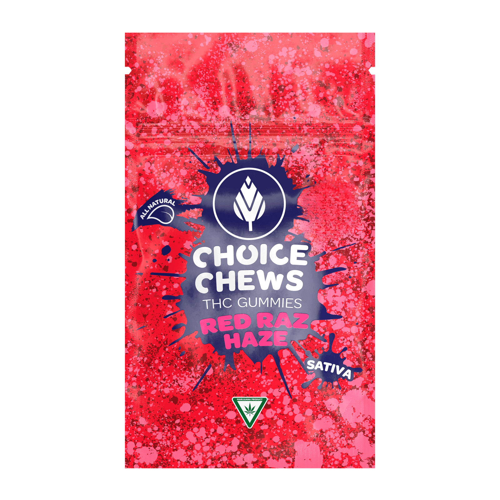 CHOICE | RED RAZ HAZE | SATIVA | GUMMIES | 200MG | REC - Main view