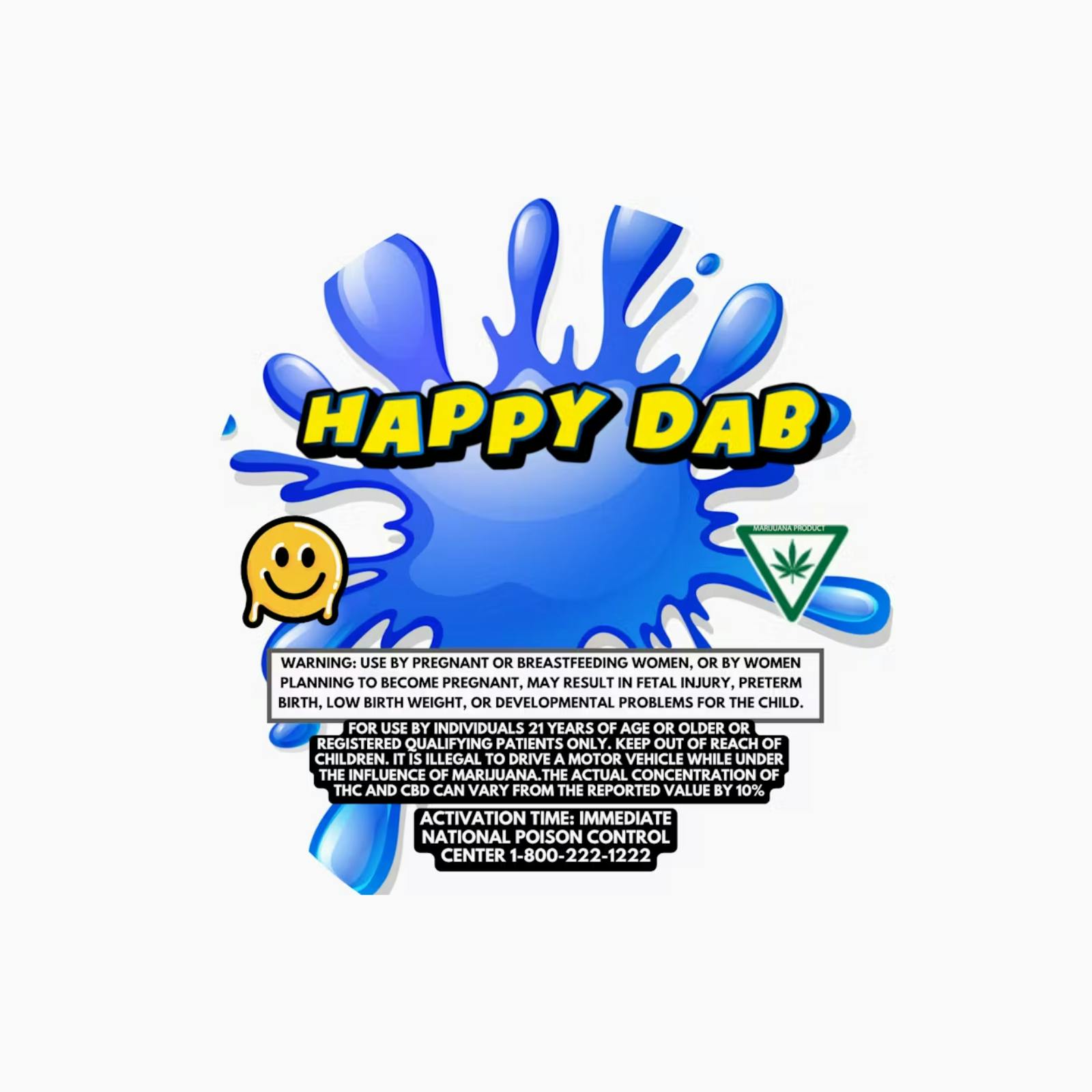 HAPPY DAB | BLUE GUSHERS | INDICA | LIVE RESIN | 1G | REC - Main view