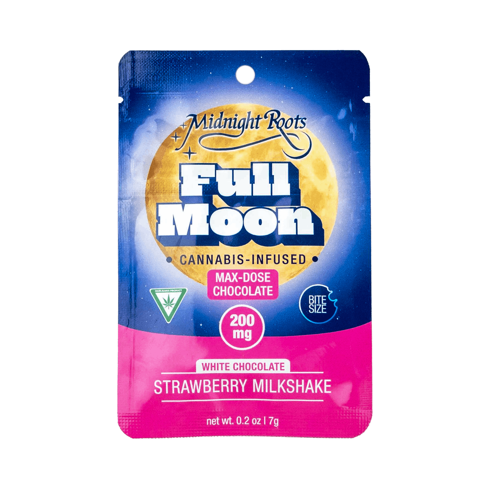 MIDNIGHT ROOTS | FULL MOON | STRAWBERRY MILKSHAKE | CHOCOLATE COIN | 200MG - Main view
