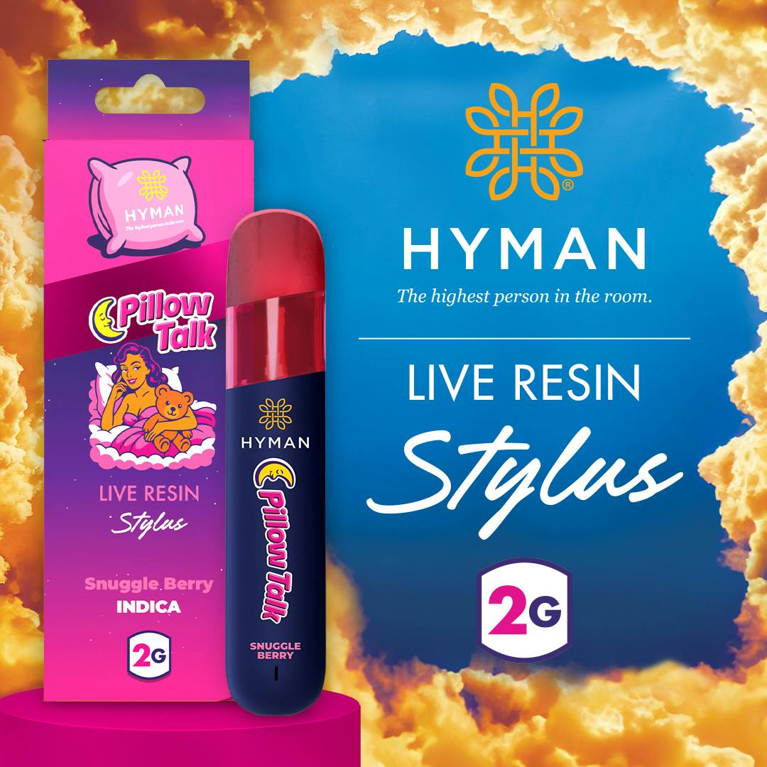 HYMAN | PILLOW TALK | INDICA | DISPOSABLE VAPE | 2G | REC - Main view