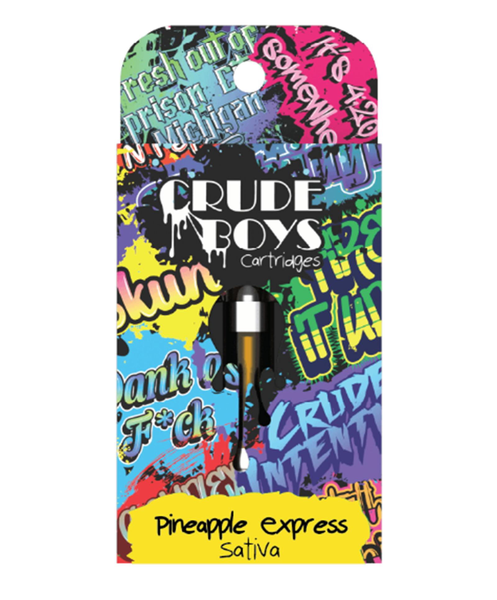 CRUDE BOYS | PINEAPPLE EXPRESS | SATIVA | 510 CARTRIDGE | 1G | REC - Main view