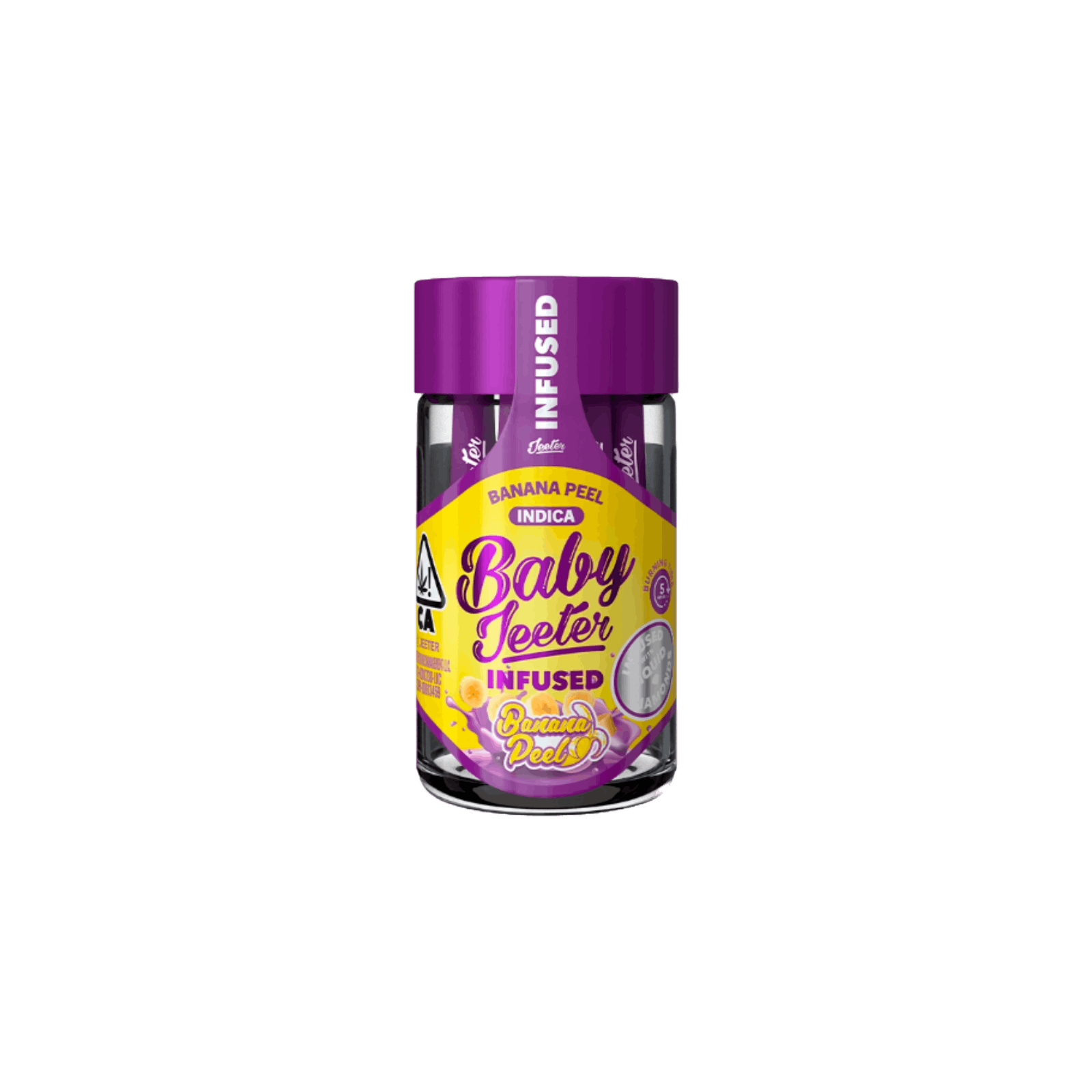 Baby Jeeter | Banana Peel | Indica | Infused 5pk .5 Pre-Roll | Baby Jeeter | REC - Main view