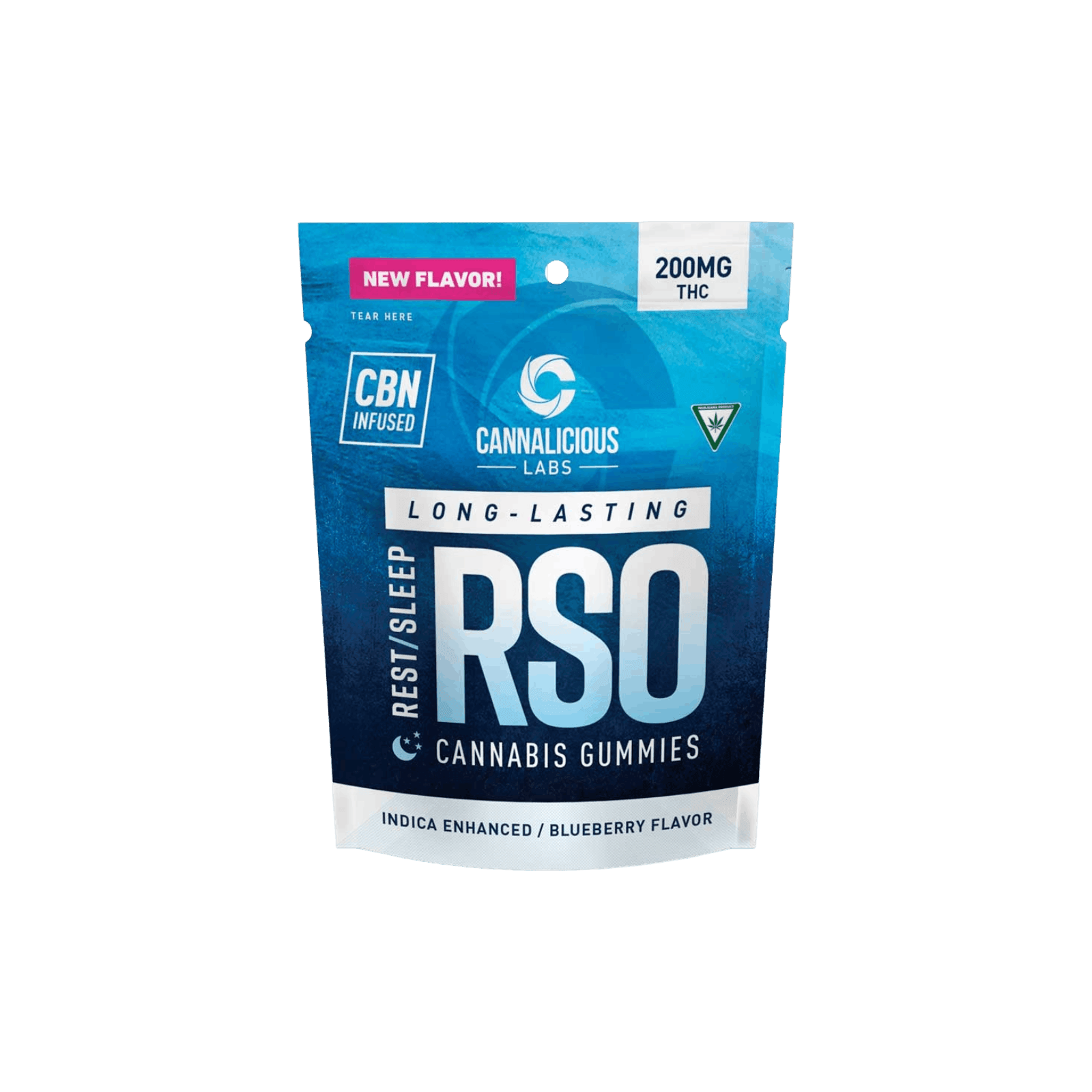 CANNALICIOUS | BLUEBERRY | INDICA | GUMMIES | 200MG | REC - Main view