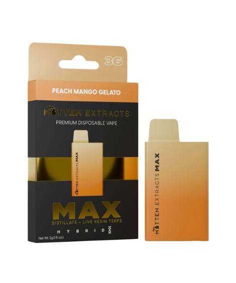 MITTEN EXTRACTS | PEACH MANGO GELATO | HYBRID | DISPOSABLE VAPE | 3G | REC - Main view