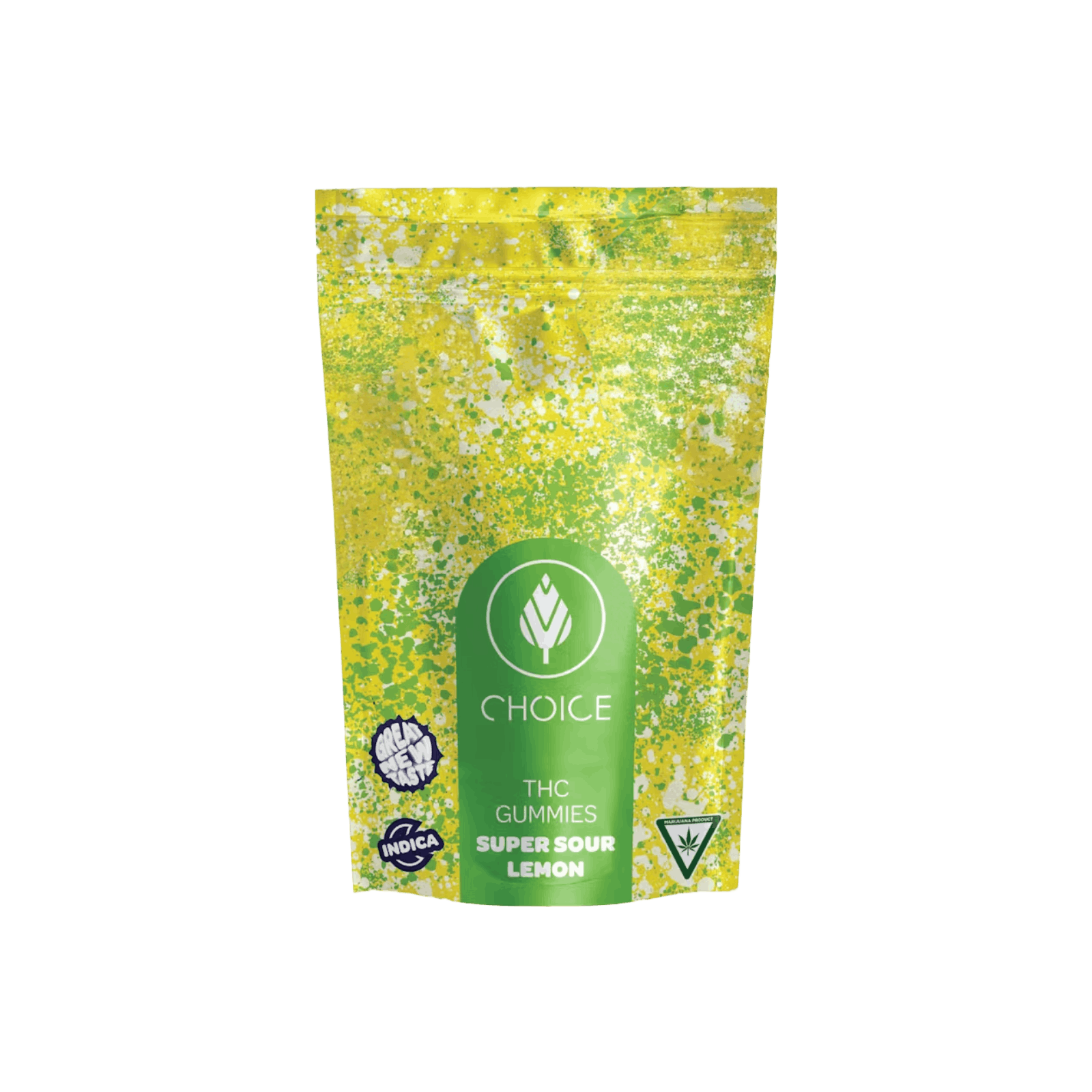 CHOICE | SUPER SOUR LEMON | INDICA | GUMMIES | 100MG | REC - Main view