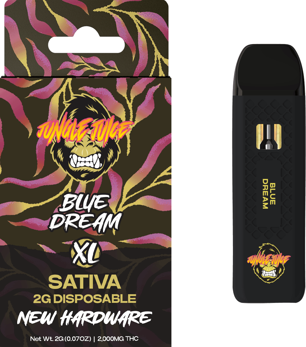 JUNGLE JUICE | BLUE DREAM | SATIVA | DISPOSABLE VAPE | 2G | REC - Main view
