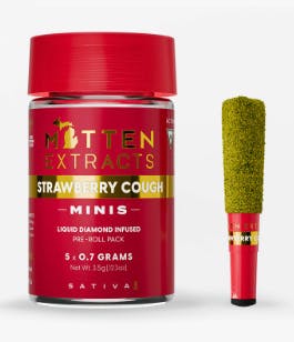 Strawberry Cough Infused Pre-Rolls 5PK x .7G - Main view