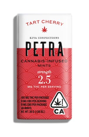 KIVA | PETRA | TART CHERRY MINTS | 100MG | REC - Main view