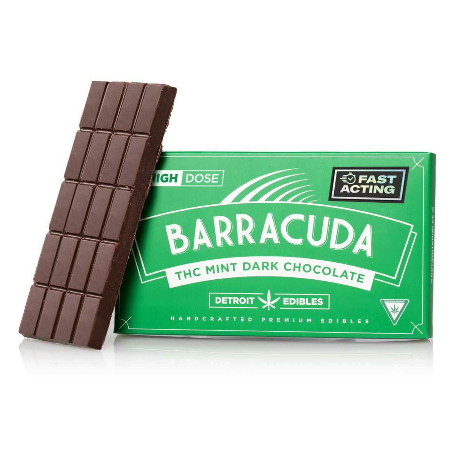 DETROIT EDIBLE CO. | BARRACUDA DARK MINT CHOCOLATE BAR | 200MG | REC - Main view