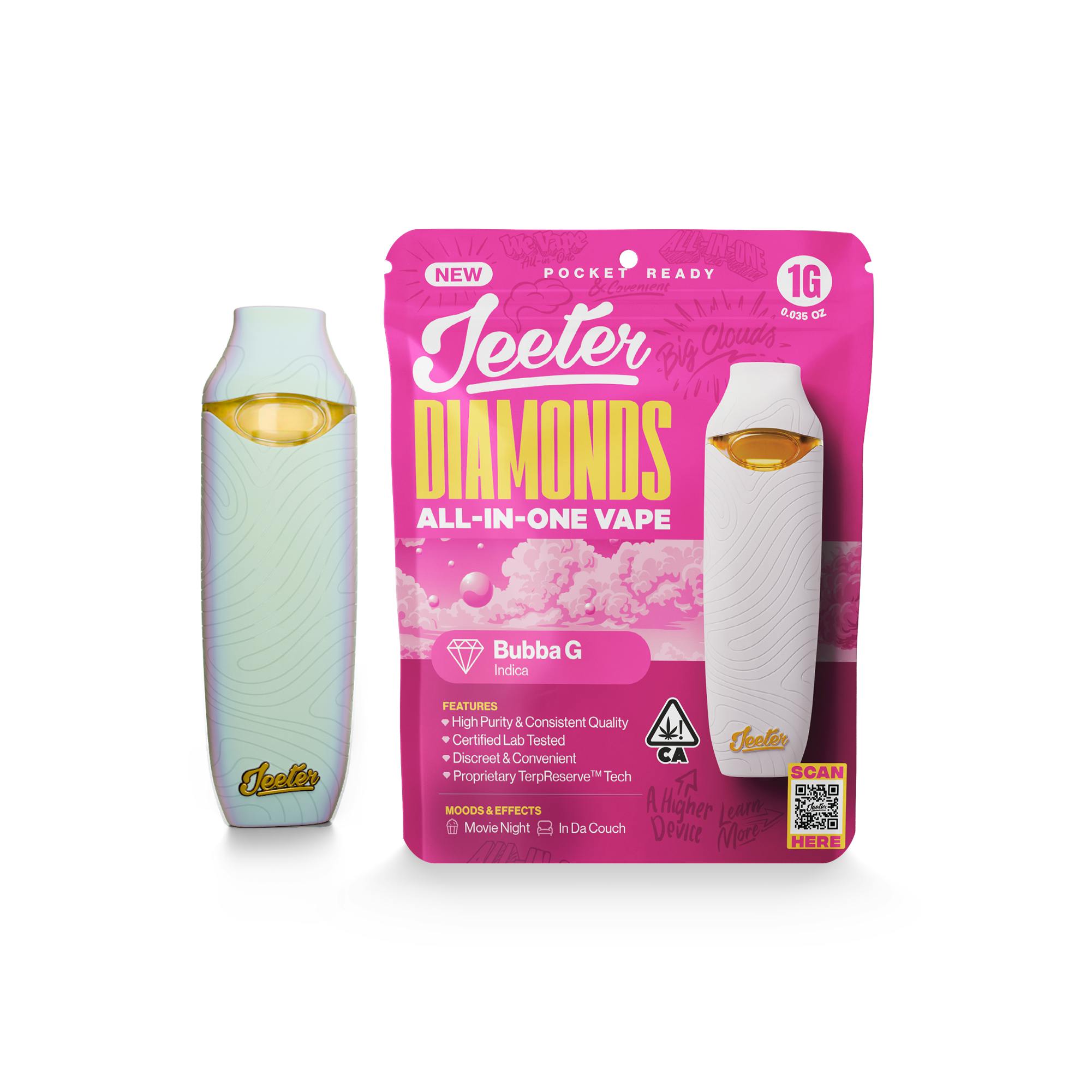 JEETER | BUBBA G | INDICA | DISPOSABLE VAPE | 1G | REC - Main view