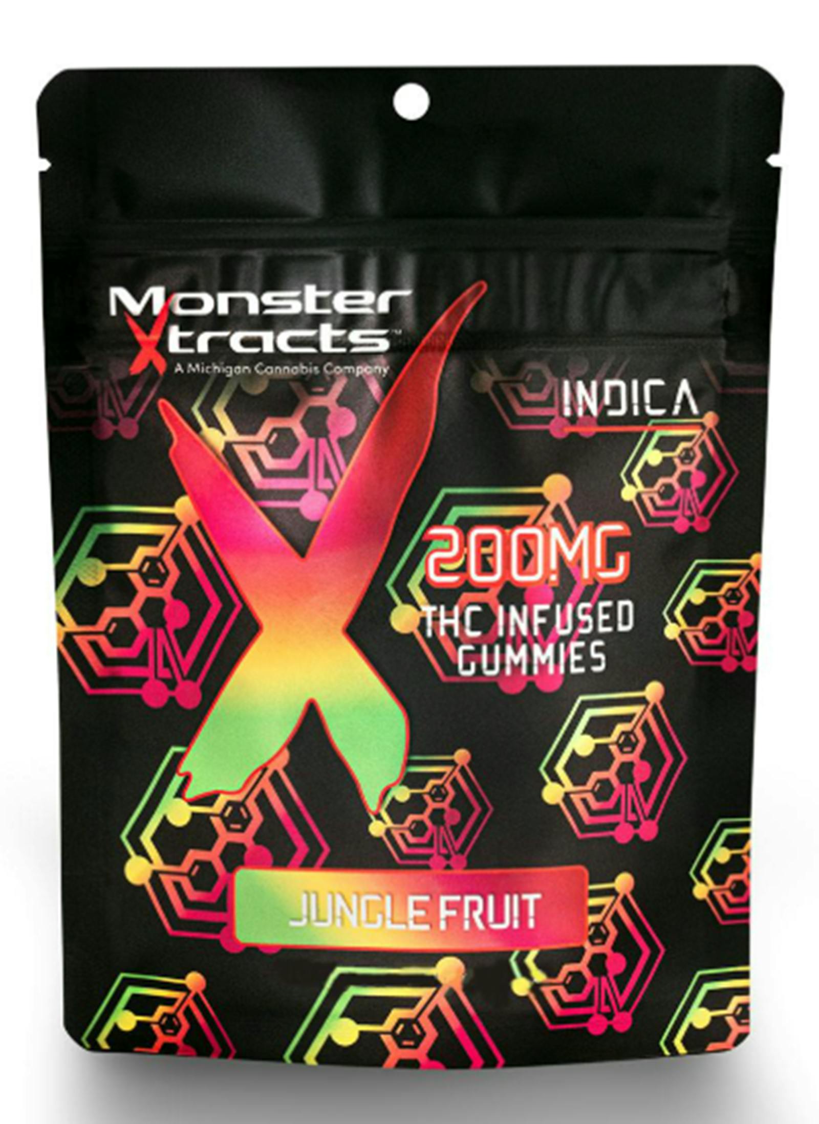 MONSTER MEDIBLES | JUNGLE FRUIT | INDICA | GUMMIES | 200MG | REC - Main view