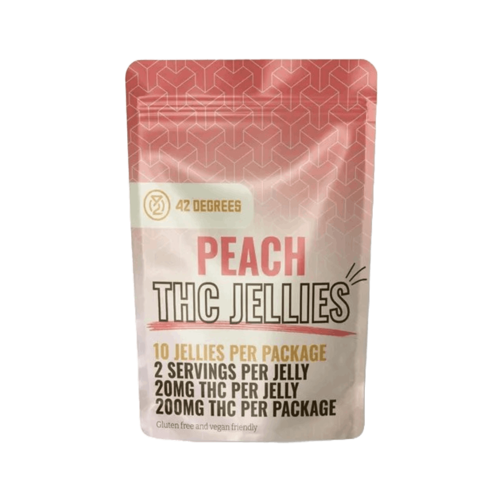 42 Degrees | Peach | Gummies 200mg - Main view