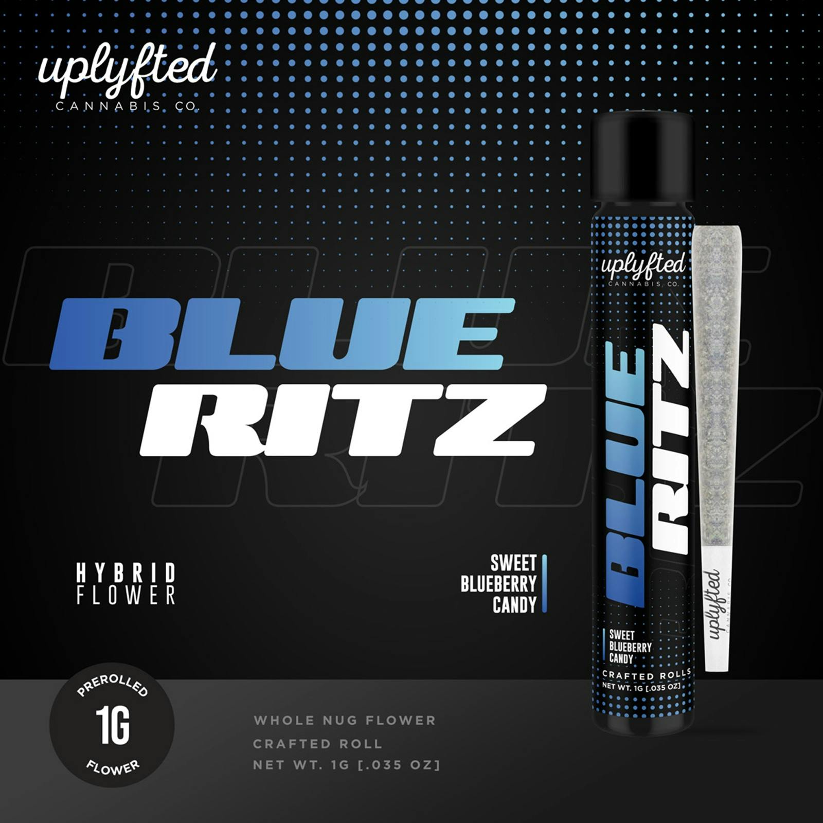 UPLYFTED | BLUE RITZ | HYBRID | PRE-ROLL | 1G | REC - Main view
