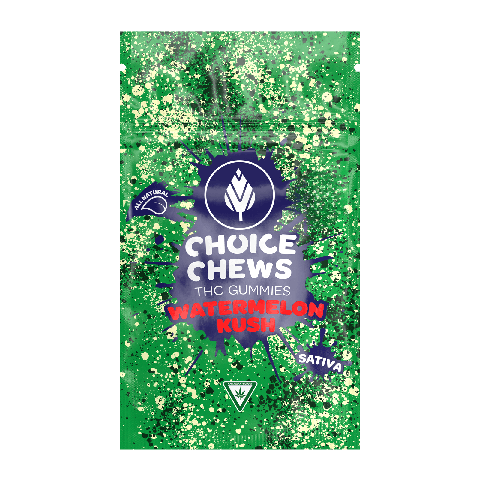 CHOICE | WATERMELON KUSH | SATIVA | GUMMIES | 100MG | REC - Main view