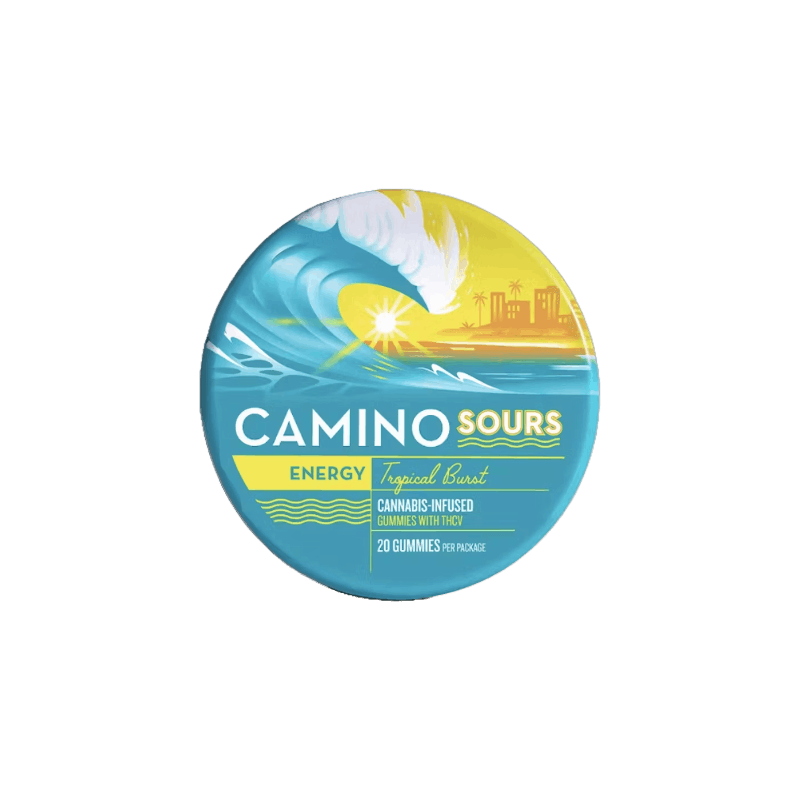 CAMINO | SOUR | TROPICAL BURST | SATIVA | GUMMIES | 100MG:50MG | REC - Main view