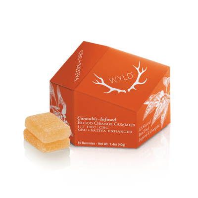 WYLD | BLOOD ORANGE | CBD:THC | SATIVA | GUMMIES | 200MG | REC - Main view