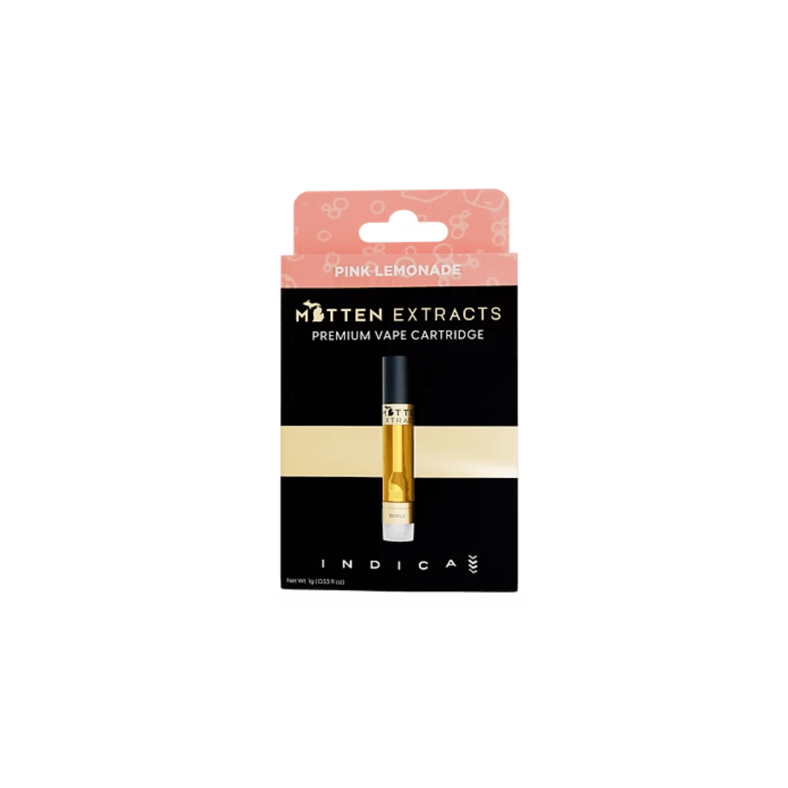 MITTEN EXTRACTS | PINK LEMONADE | INDICA | 510 CARTRIDGE | 1G | REC - Main view