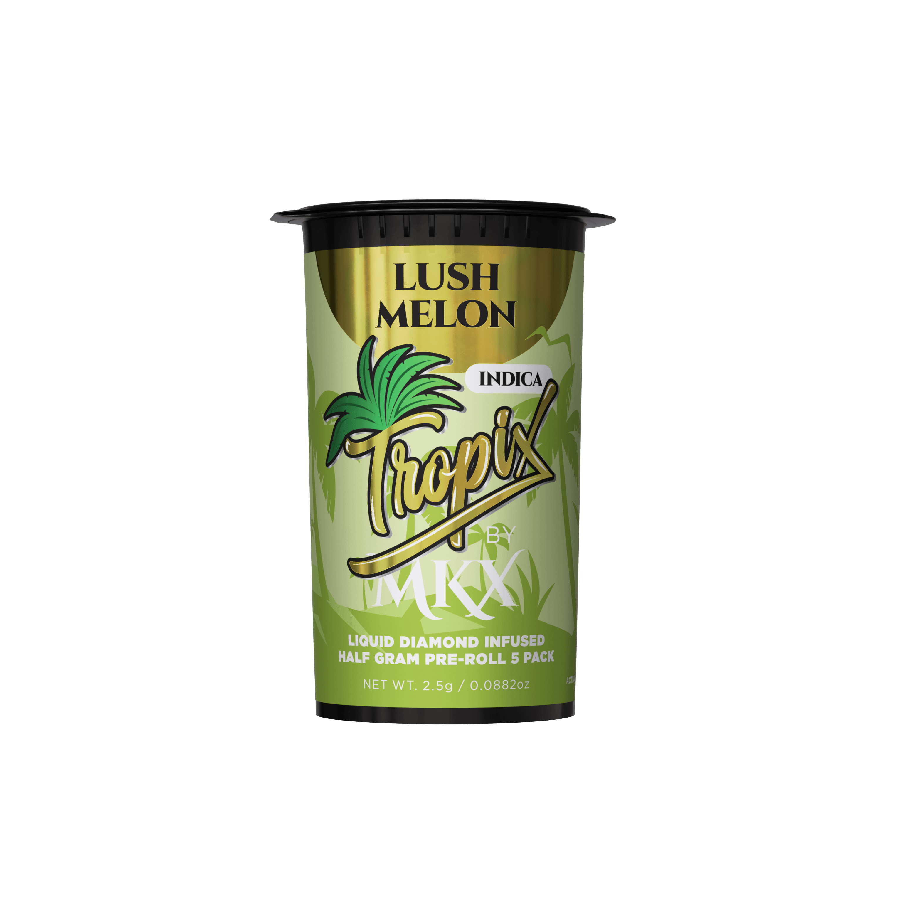 MKX | LUSH MELON | INDICA | INFUSED PRE-ROLL PACK | 2.5G | REC - Main view