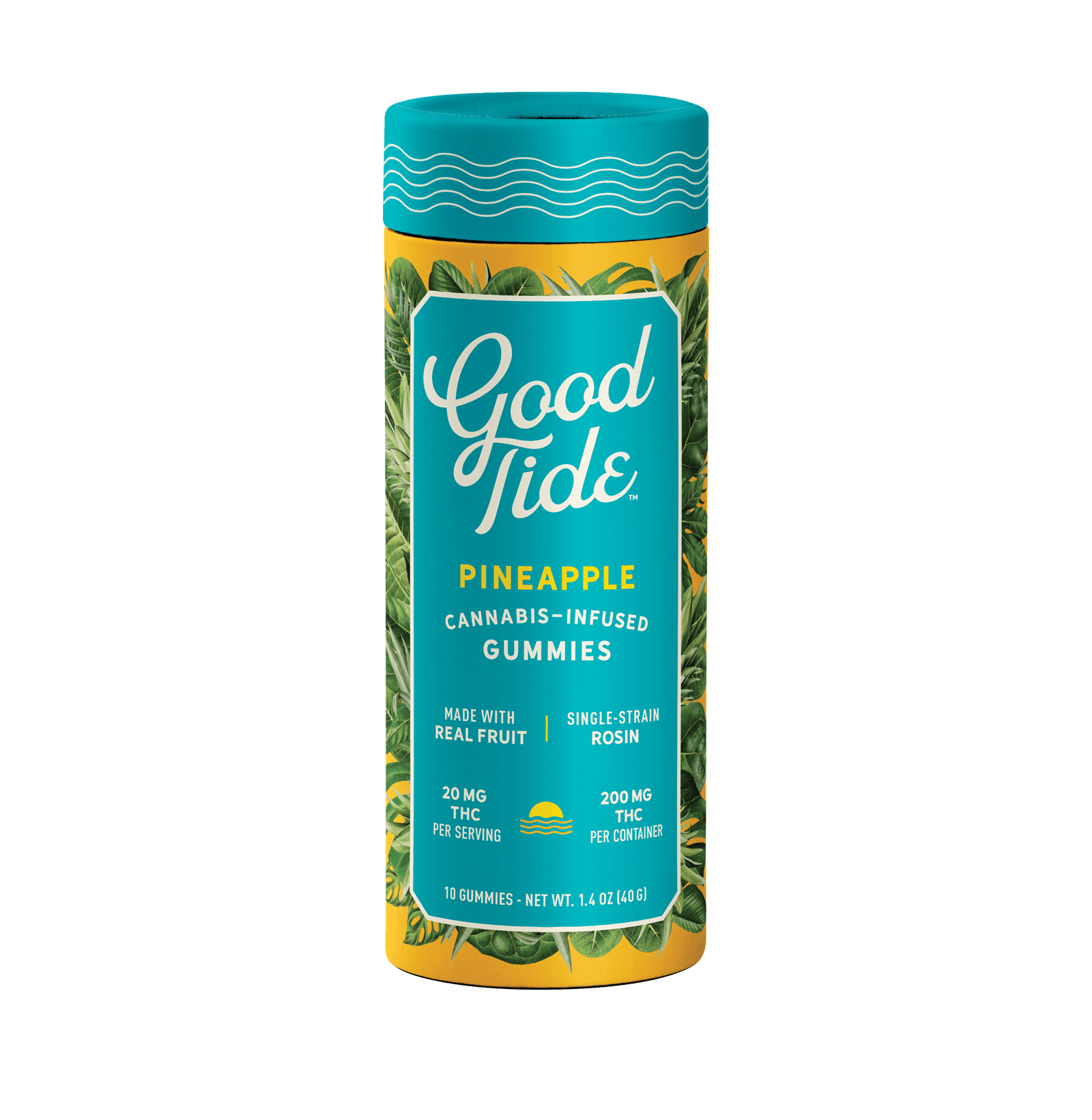 GOOD TIDE | PINEAPPLE | SATIVA | GUMMIES | 200MG | REC - Main view