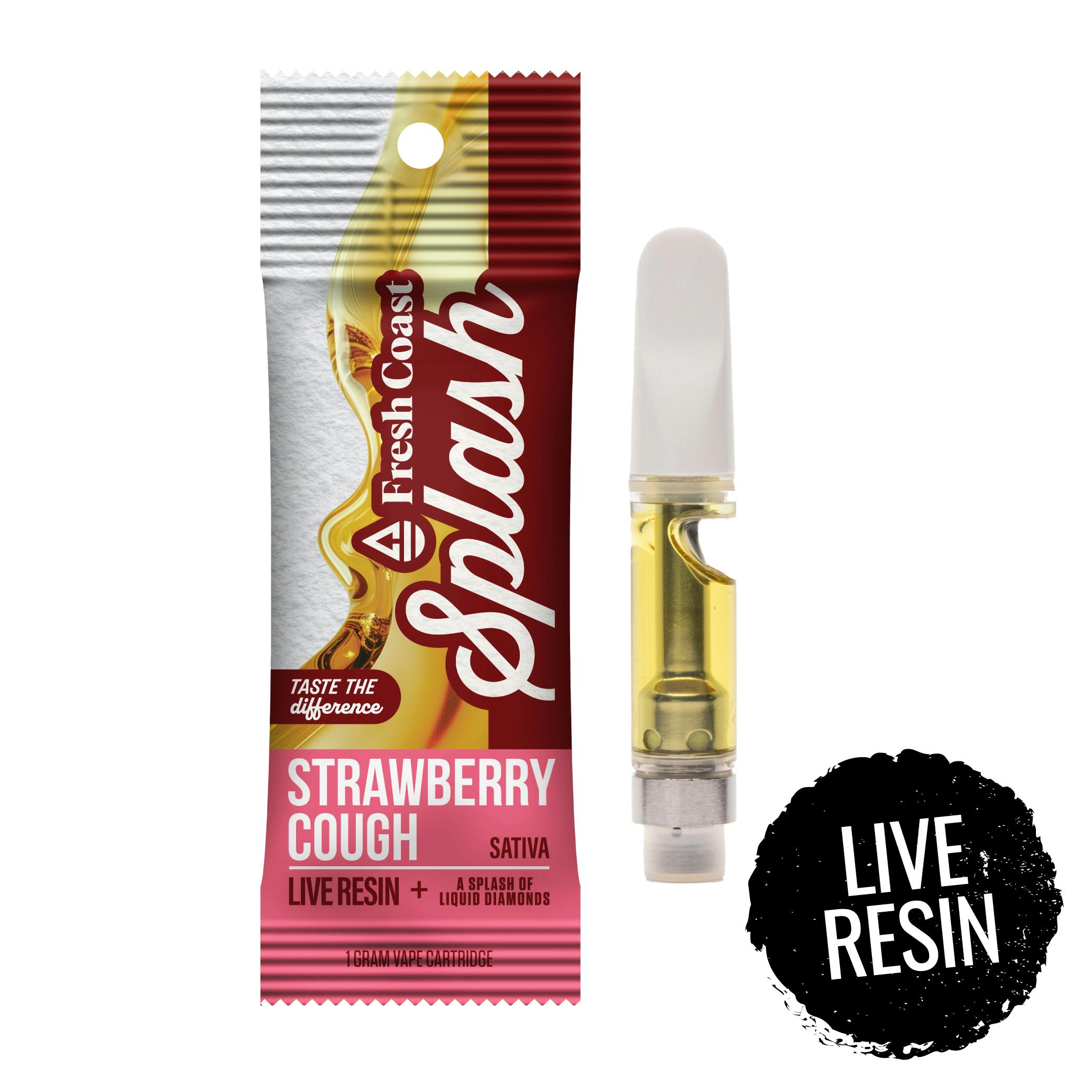 FRESH COAST | SPLASH | STRAWBERRY COUGH | SATIVA | 510 CARTRIDGE | 1G | REC - Main view