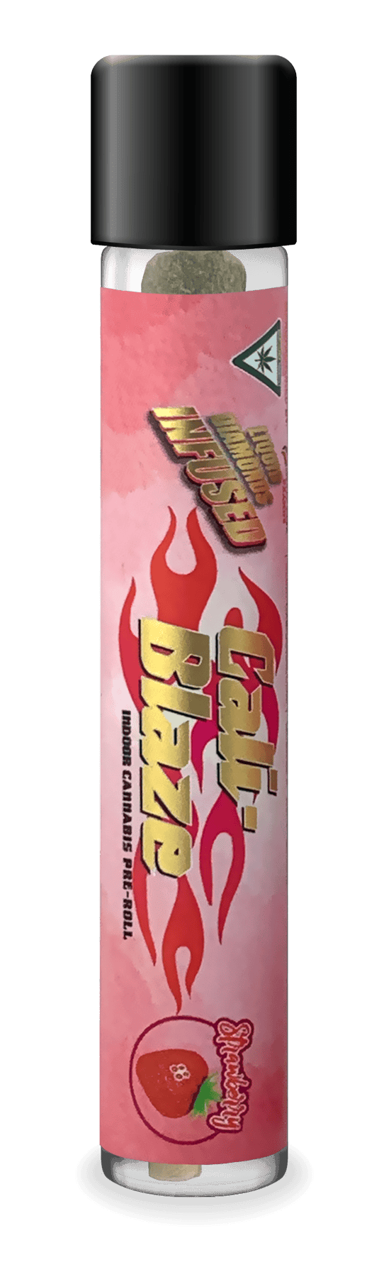 CALI-BLAZE | STRAWBERRY | INDICA | INFUSED PRE-ROLL | 1.2G | REC - Main view