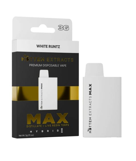 MITTEN EXTRACTS | WHITE RUNTZ | HYBRID | DISPOSABLE VAPE | 3G | REC - Main view